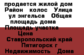 продается жилой дом › Район ­ колос › Улица ­ ул.энгельса › Общая площадь дома ­ 42 › Площадь участка ­ 170 › Цена ­ 1 950 000 - Ставропольский край, Пятигорск г. Недвижимость » Дома, коттеджи, дачи продажа   . Ставропольский край,Пятигорск г.